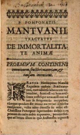 Tractatus de immortalitate animae