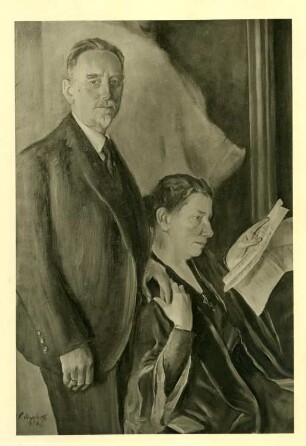 Doppelporträt : Doppelporträt. Gemälde (bezeichnet 1926?)