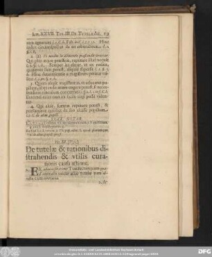 Tit. III. (V. 51.) De tutelae & rationibus distrahendis & utilis curationis causa actione.