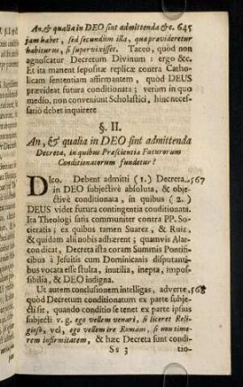 645-655, 567. Dico. Debent admitti (I.) Decreta, in Deo ...