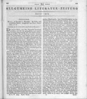 Theremin, F.: Die Lehre vom göttlichen Reiche. Berlin : Duncker & Humblot 1823 (Beschluss der im vorigen Stück abgebrochenen Recension)