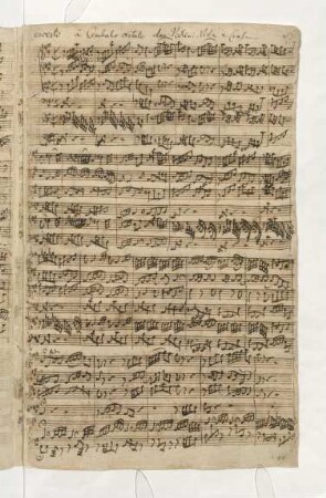 Konzerte; cemb, strings, bc; A-Dur; BWV 1055