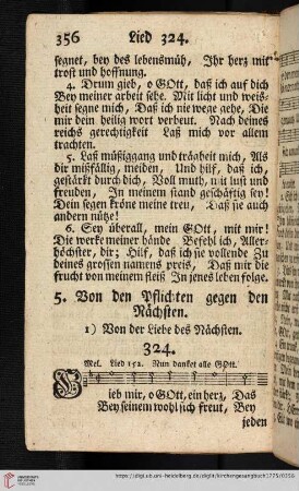 5. Von den Pflichten gegen den Nächsten (324 - 331)