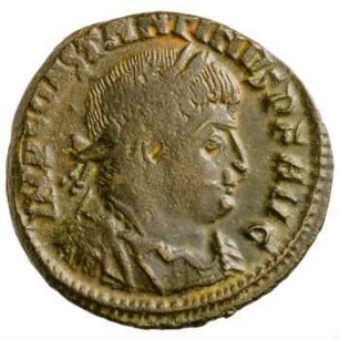 Münze, Follis, Aes 3, 314 - 315 n. Chr.