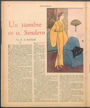 Un hombre en el sendero : El folletín de "Mundo Argentino"