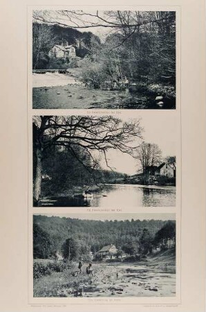 "Im Swentinethal bei Kiel" und "Vor Treseburg im Harz" aus der Mappe "Malerische Bilder"