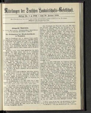 Beilage Nr. 3 zu Stück 4 vom 28. Januar 1905.