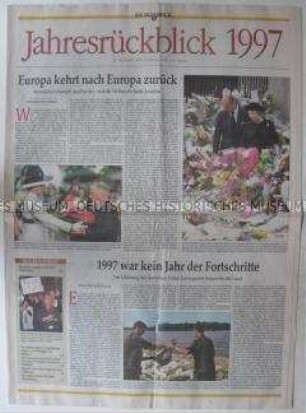 Beilage des "Tagesspiegel" - Jahresrückblick 1998