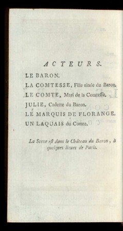 Acteurs.