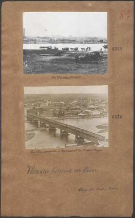 Die Alexanderbrücke in Warschau mit der Vorstadt Praga