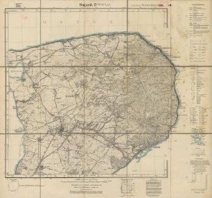 1447 (alte Nr.: 260/261) Sagard, Meßtischblatt (4cm - Karte)