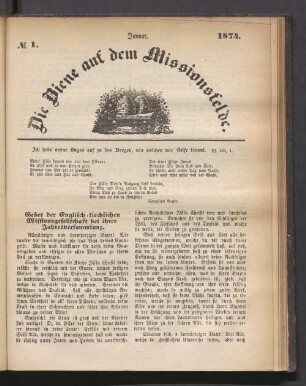 N° 1. Januar. 1874