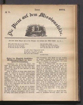 N° 1. Januar. 1874