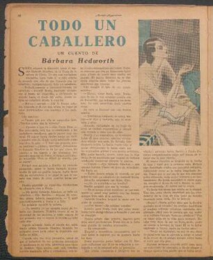 Todo un caballero : Un cuento de Bárbara Hedworth