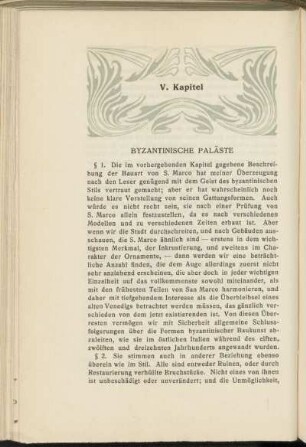 V. Kapitel - Byzantinische Paläste