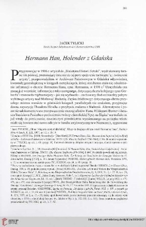 71: Hermann Han, Holender z Gdańska