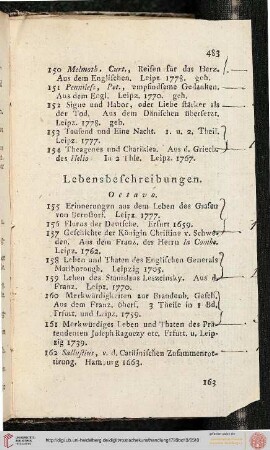 Lebensbeschreibungen (Nr. 155-163)