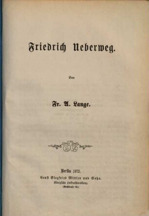 Friedrich Ueberweg