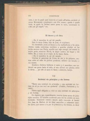 VII - Sociedad sin principios y sin formas