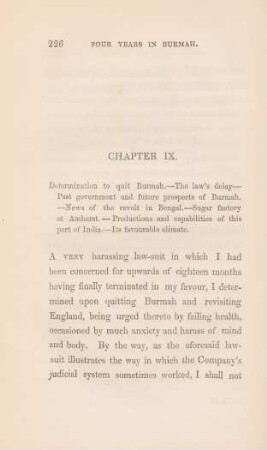 Chapter IX. Determination to quit Burmah ...