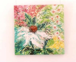 Blumen : Skiba, Ansgar: Blumen. Mischtechnik. 2007. Pulsnitz: Galerie im Geburtshaus Ernst Rietschels, Ausstellung Ansgar Skiba. Verlockungen und Zipora Rafaelov. Keren-Or vom 12.4. - 1.6.2008