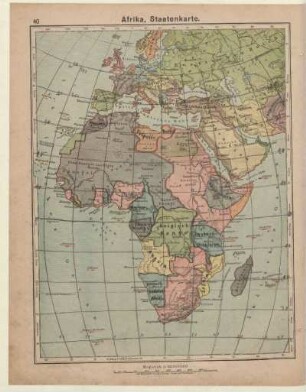 Afrika, Staatenkarte