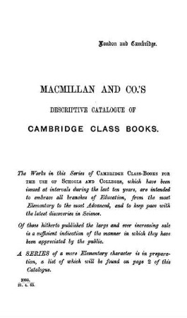 Macmillan and Co.'s.