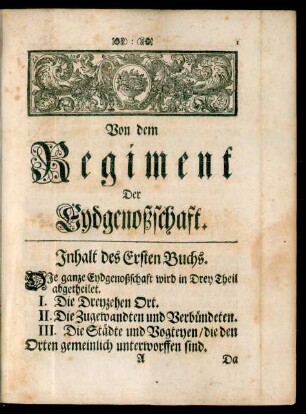 Inhalt des Ersten Buchs