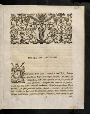 IX-XVII, Illustrissimus Liber Baro, Samuel a COCCEJI, ...