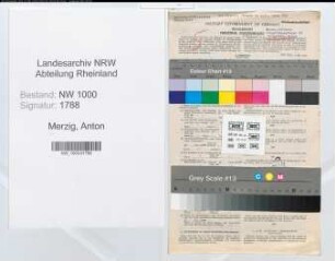 Entnazifizierung Anton Merzig, geb. 07.09.1919 (Techn.Zeichner)