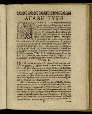Exercit. IV. De Veritate