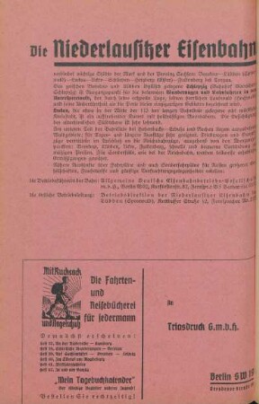 Die Niederlausitzer Eisenbahn