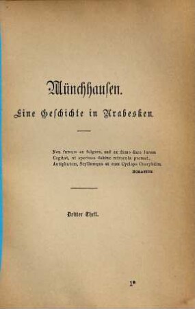 Immermann's Werke, 3. Münchhausen ; 3
