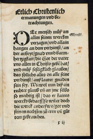 Etlich Christenlich ermanungen und betrachtungen.