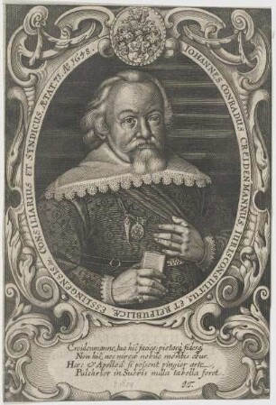 Bildnis des Iohannes Conradus Creidenmannus