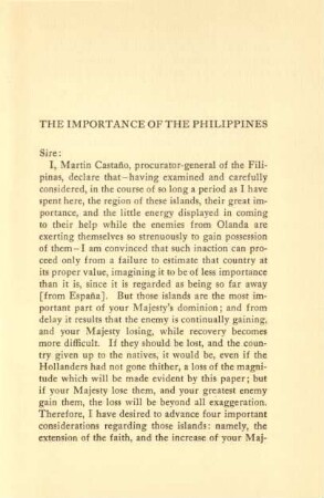 The importance of the Philippines