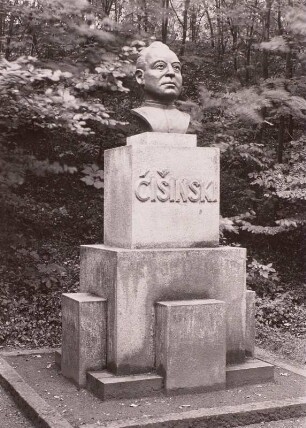 Denkmal für Jakub Bart-Cisinski : Denkmal für Jakub Bart-Cisinski. Bronze, Granit. Panschwitz-Kuckau, Lippepark