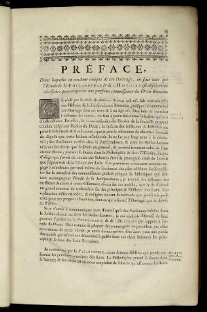 Préface, Dans laquelle en rendant compte de cet Ouvrage [...]