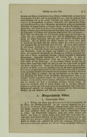 A. Morgenländische Völker