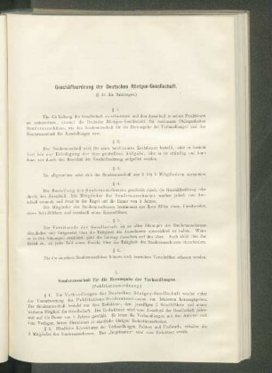 Geschäftsordnung der Deutschen Röntgen-Gesellschaft.
