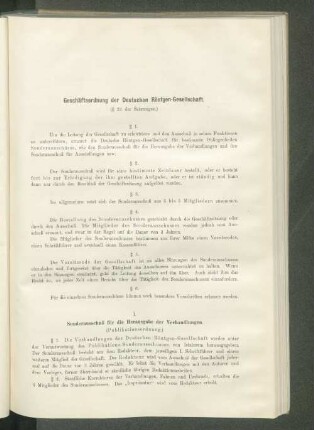 Geschäftsordnung der Deutschen Röntgen-Gesellschaft.