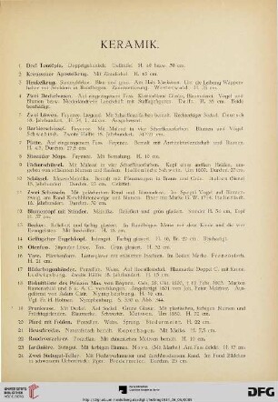 Keramik (Nr. 1-24)