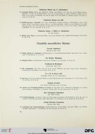 Gemälde neuzeitlicher Meister (Nr. 385-423)