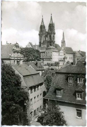 Meißen. Blick auf Dom und Burgkeller