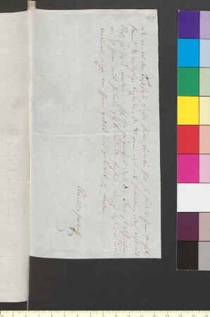 Brief von Imhoff (Helvig), Anna Amalia von an Goethe, Johann Wolfgang von