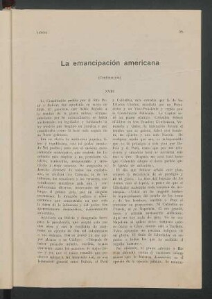 La emancipación americana