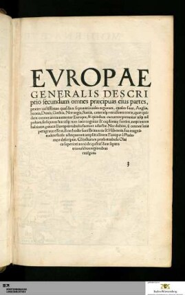 3. Evropae Generalis Descriptio