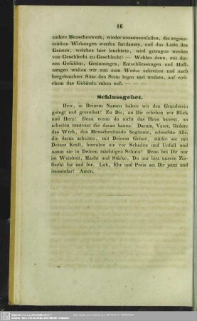 Schlussgebet