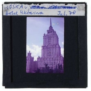 Moskau, Hotel Ukraina,Moskau, Sieben Schwestern