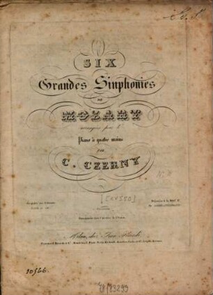 Six grandes sinphonies. 3, Gran sinfonia : (in sol minore) [KV 550]